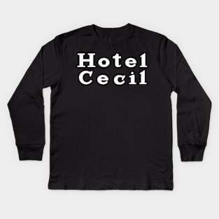 Hotel Cecil Kids Long Sleeve T-Shirt